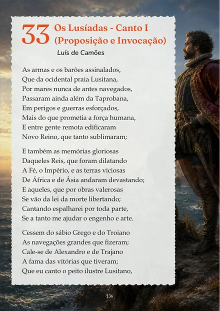 Obra 33, Os Lusíadas, Proposição e Invocação